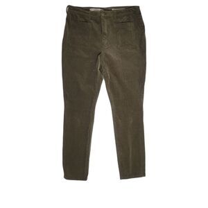 ANTHROPOLOGIE Pilcro and the Letterpress green high rise skinny corduroy pant 32